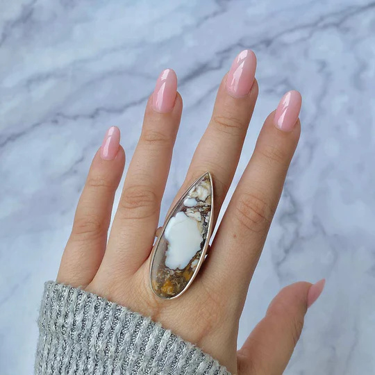 Earth's Artistry: The Unique Charm Of Statement Wild Horse Jasper Rings